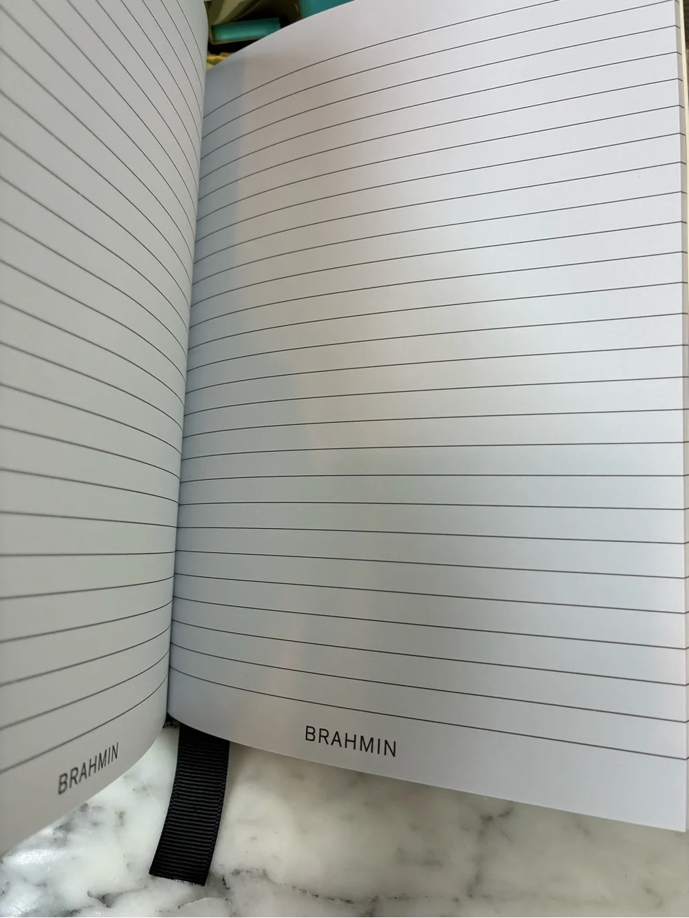 Brahmin Mixed Material Anthracite Flashback Leather Notebook Journal - Rare NWT